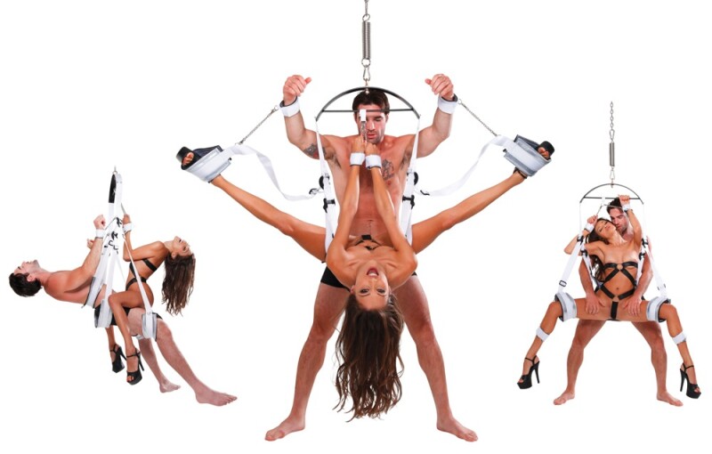 Секс гойдалка Pipedream Fetish Fantasy Bondage Swing міцна, біла - Зображення 2
