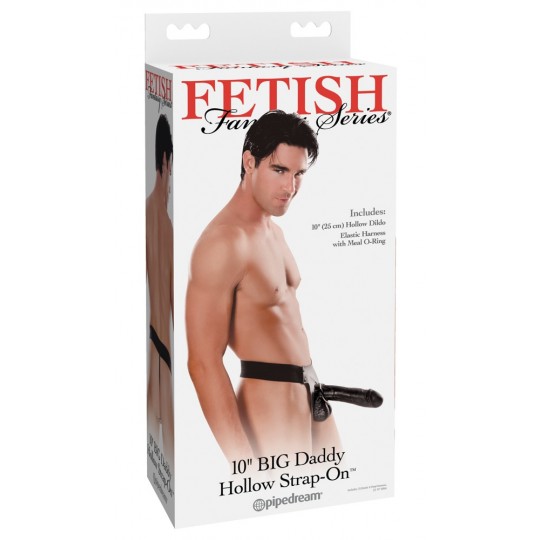 Фалопротез реалістичний Pipedream Fetish Fantasy на трусиках, чорний, 25 х 5 см