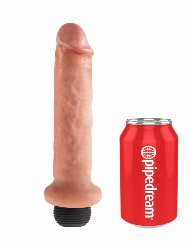 Фалоімітатор реалістичний з еякуляцією King Cock Squirting, бежевий, 22 х 5 см - Зображення 3