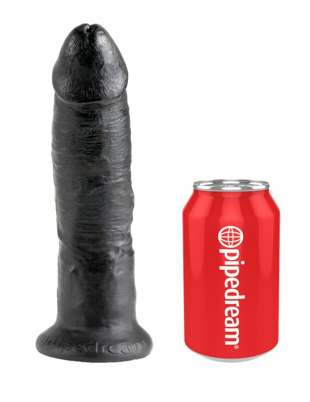 Страпон реалістичний Pipedream King Cock 9 на ременях, чорний, 23 х 5 см - Зображення 4