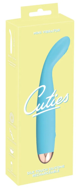 Вібратор для точки G Cuties блакитний, 18.7 х 3.1 см - Зображення 1