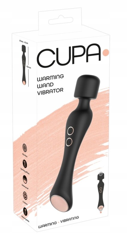 Вібратор мікрофон CUPA Warming Wand Vibrator з підігрівом, 22.6 см х 4.2 см