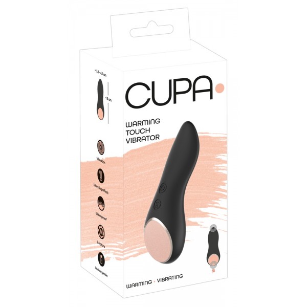 Вібратор з підігрівом CUPA Warming Touch для клітора, 13 см х 4.9 см