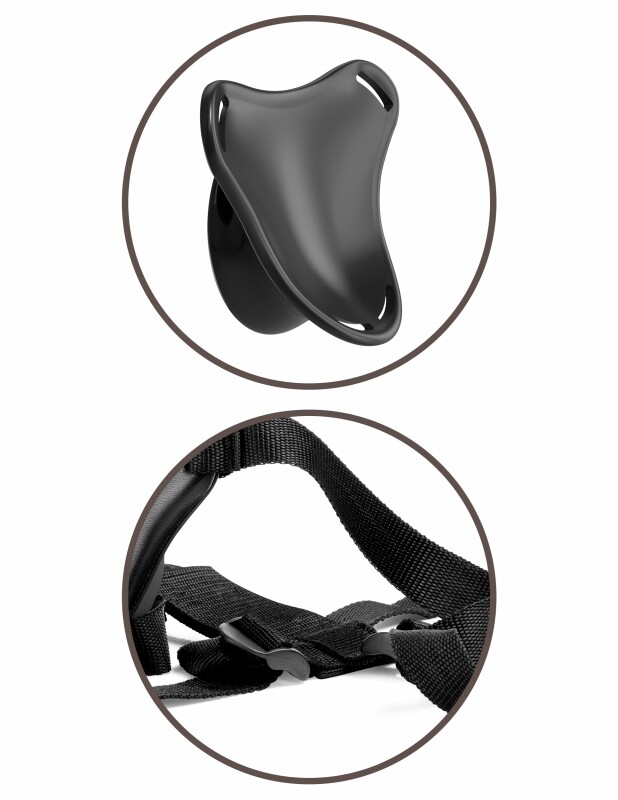 Кріплення для страпону вакуумне Pipedream King Cock Elite Body Dock на ременях, 8.6 см, чорне - Зображення 7