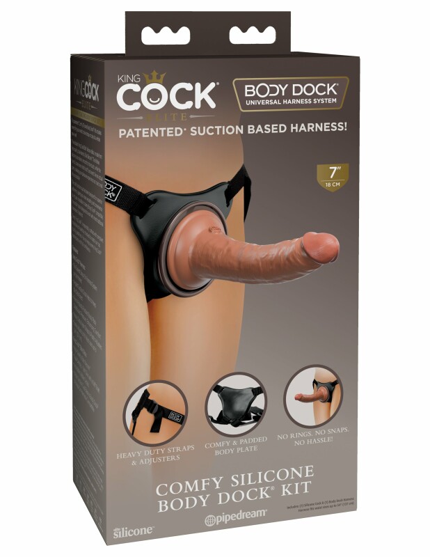 Страпон реалістичний King Cock Elite, 21 см х 3.5 см, подвійний товщини - Зображення 2