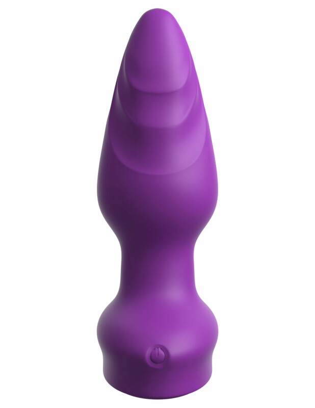 Анальна пробка з вібрацією Pipedream 3Some Wall Banger Plug, фіолетова, 12 х 3.8 см - Зображення 4