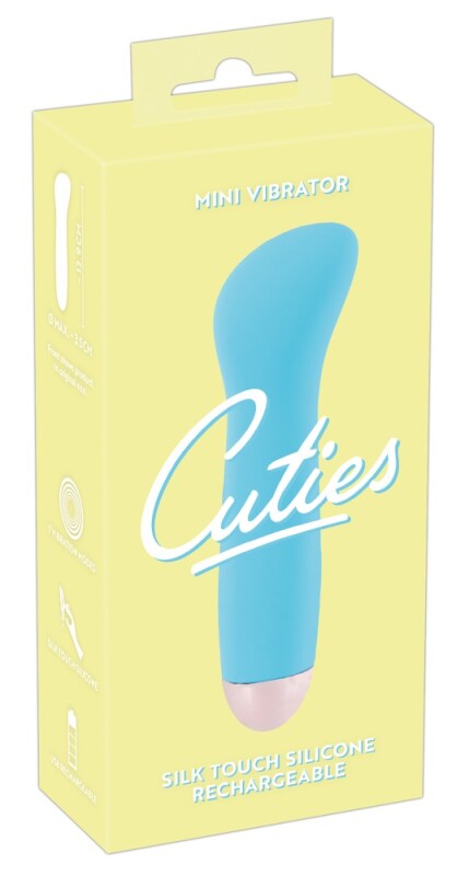 Міні-вібратор для точки G Cuties блакитний, 12.9 х 3.5 см - Зображення 1