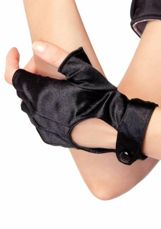 Рукавички Leg Avenue Fingerless Motercycle Gloves чорні, O/S - Зображення 3
