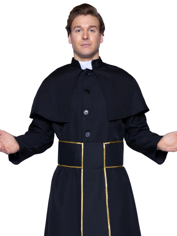 Костюм католицького священника Leg Avenue Priest, M/L, 2 предмети, чорний - Изображение 5