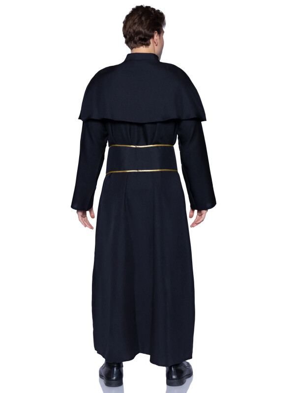 Костюм католицького священника Leg Avenue Priest, M/L, 2 предмети, чорний - Изображение 3