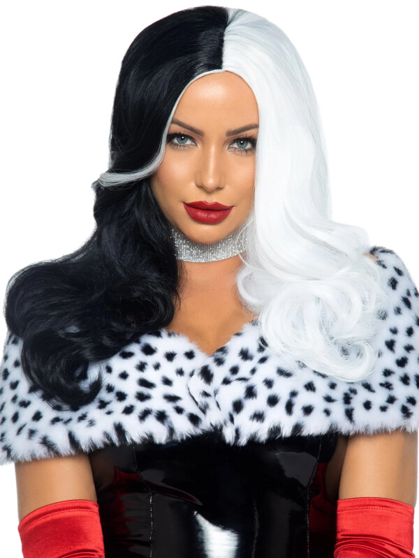 Перука чорно-біла Leg Avenue Cruella, розмір O/S, довжина 64 см - Зображення 2