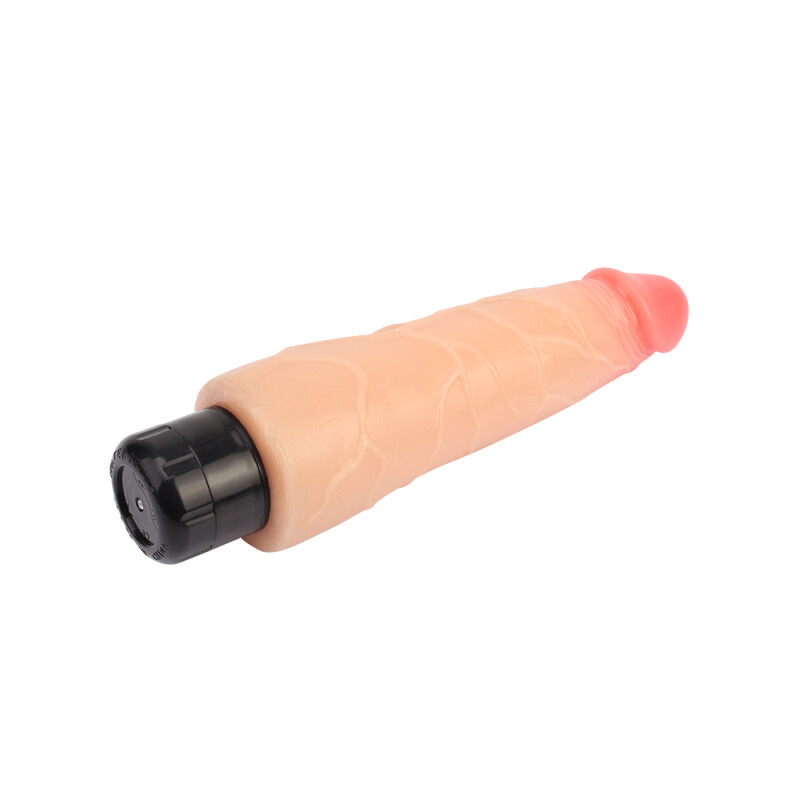 Вібратор реалістичний великий Сhisa Basix Dildo, бежевий, 21.5 см х 5.7 см - Изображение 4