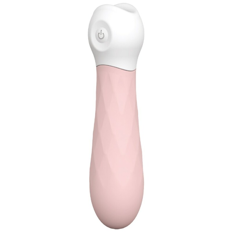 Вібратор із рельєфною поверхнею Diamond Baby Boo від Dream Toys, рожевий, 11.5 х 2.8 см - Зображення 2
