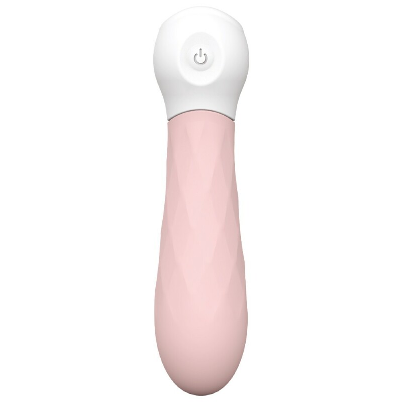 Вібратор із рельєфною поверхнею Diamond Baby Boo від Dream Toys, рожевий, 11.5 х 2.8 см