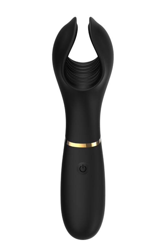 Мастурбатор Dream Toys Elite з вібрацією, чорний, 21 х 5.8 см - Зображення 2
