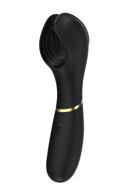 Мастурбатор Dream Toys Elite з вібрацією, чорний, 21 х 5.8 см