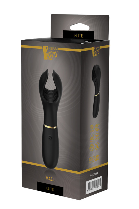 Мастурбатор Dream Toys Elite з вібрацією, чорний, 21 х 5.8 см - Зображення 1