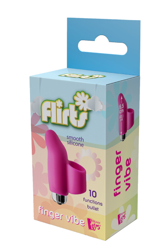 Вібратор на палець з вібрацією Dream Toys рожевий, 8.7 х 2.2 см - Изображение 1