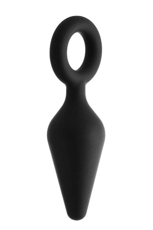 Анальна пробка Dream Toys Fantasstic з кільцем, чорна, 8.5 х 2.3 см - Зображення 2