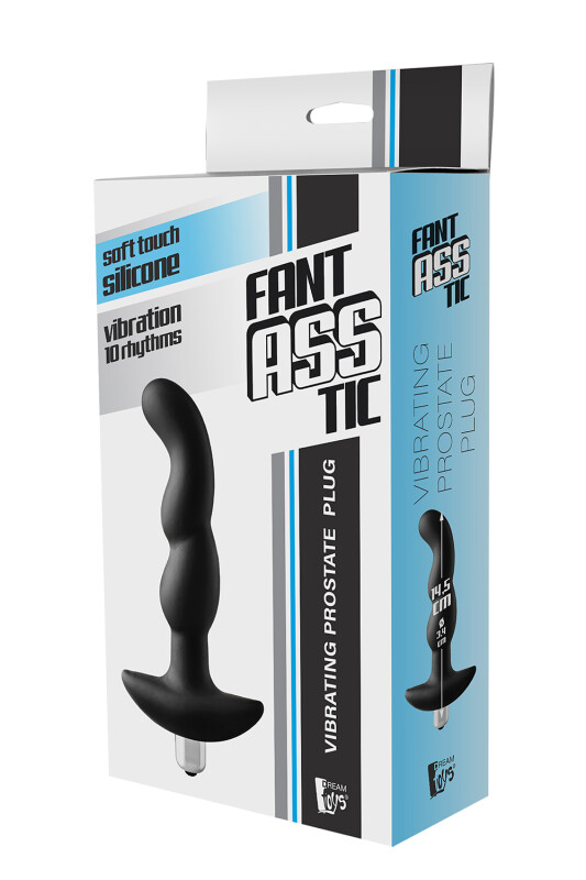 Масажер простати з вібрацією Dream Toys FantASStic, чорний, 14.5 х 3.5 см - Изображение 1