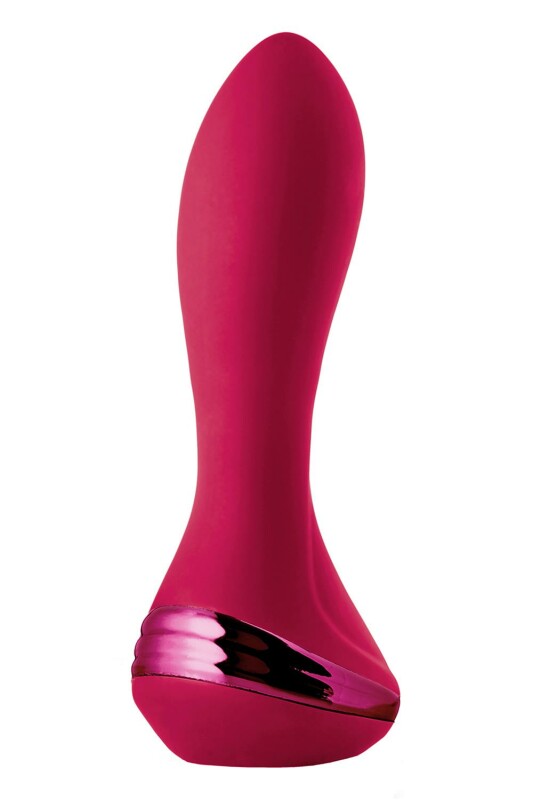 Анальний вібратор Dream Toys Sparkling з пультом та функцією накачування, рожевий, 13.6 х 3.5 см - Зображення 2
