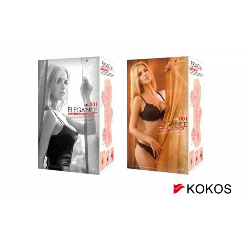 Мастурбатор реалістичний з вібрацією Kokos Elegance 001, кібершкіра, 16 х 7 см - Изображение 7