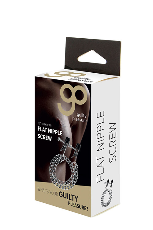 Затискачі для соски на ланцюжку GP FLAT NIPPLE SCREW - Зображення 1