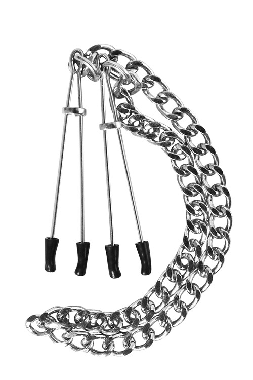 Затискачі на соски пінцет з ланцюгом GP NIPPLE TWEEZERS