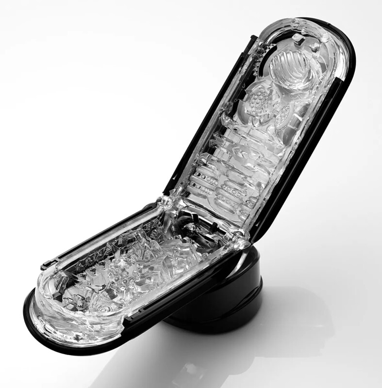 Мастурбатор нереалістичний з вібрацією Tenga - Flip Zero Electronic чорний, 20 х 7 см - Зображення 1