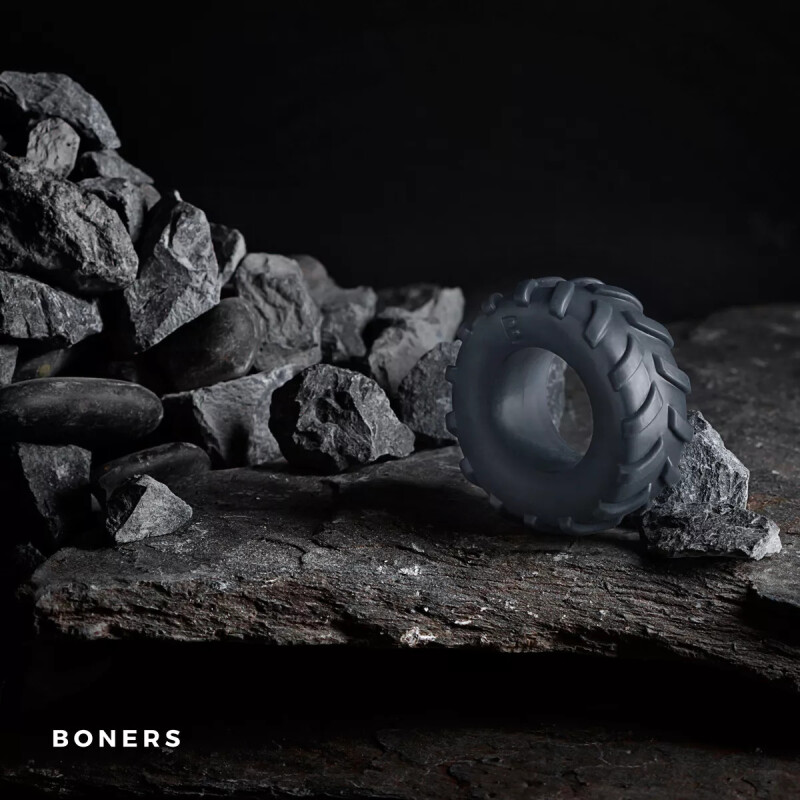 Кільце ерекційне Boners Tire Cock Ring - Grey - Зображення 2