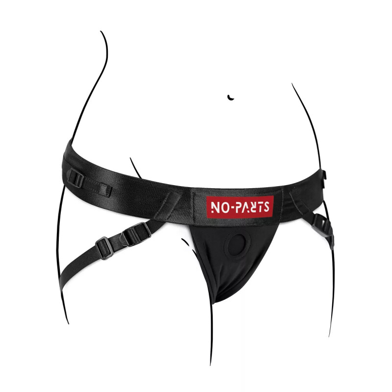 Трусики для страпону No-Parts - Jordan Adjustable, чорні - Зображення 2