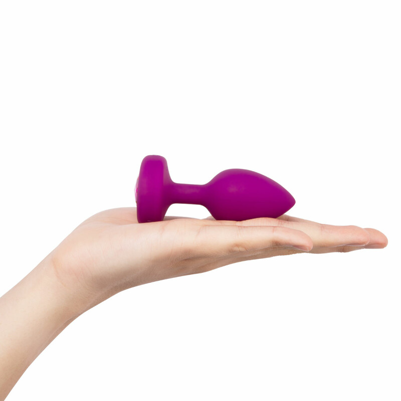 Анальна пробка з вібрацією B-Vibe, силіконова, рожева, 9.8 х 4.5 см - Зображення 7