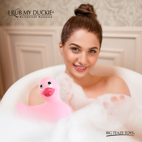 Качечка вібратор I Rub My Duckie Classic рожева - Изображение 5