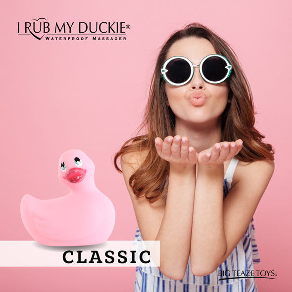 Качечка вібратор I Rub My Duckie Classic рожева - Изображение 6
