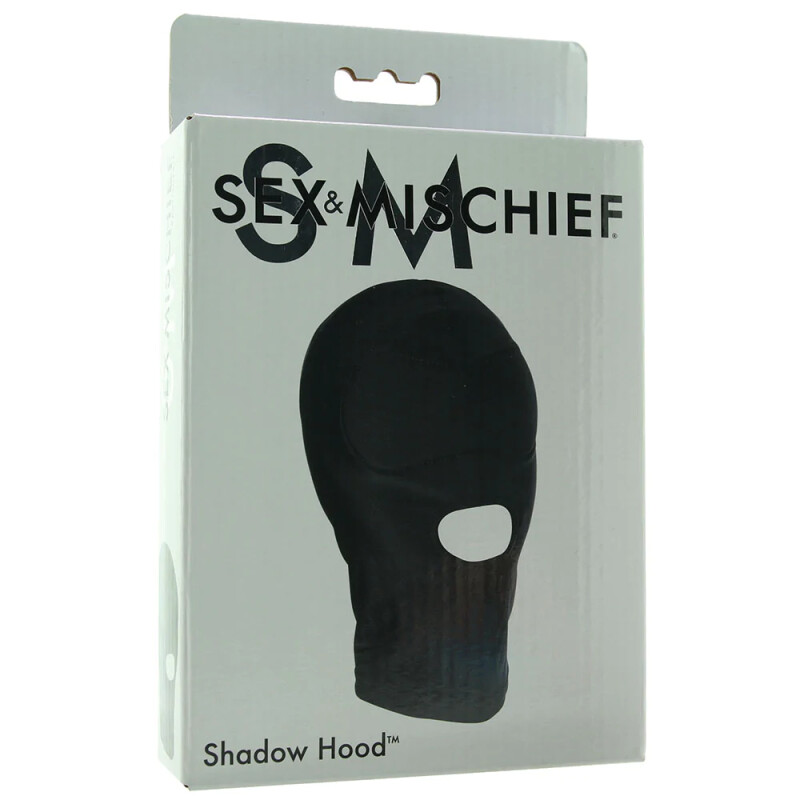 Маска на всю голову Sex & Mischief з відкритим ротом, чорна, One Size - Изображение 1