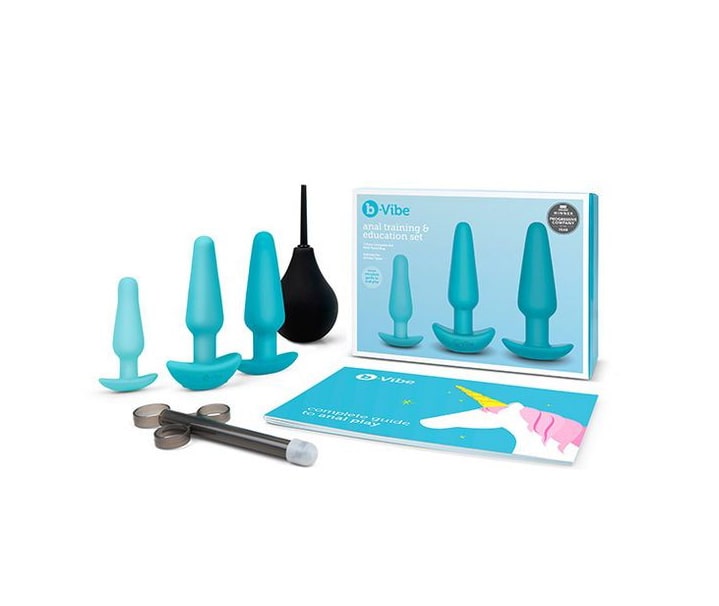 Набір для анального сексу B-Vibe із 7 предметів, блакитний - Зображення 8