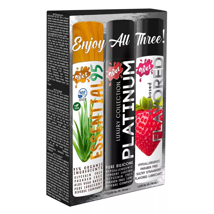 Набір лубрикантів Wet 3 PACK SAMPLER, 3 шт - Изображение 1