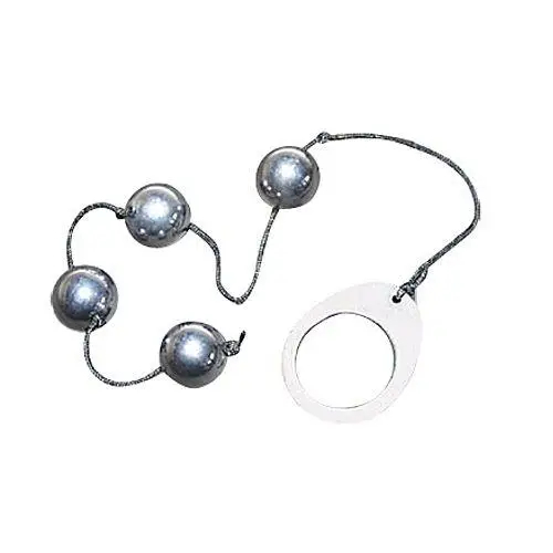 Анальні буси Heavy Metal Anal Beads сріблясті, 35 х 2 см - Зображення 2