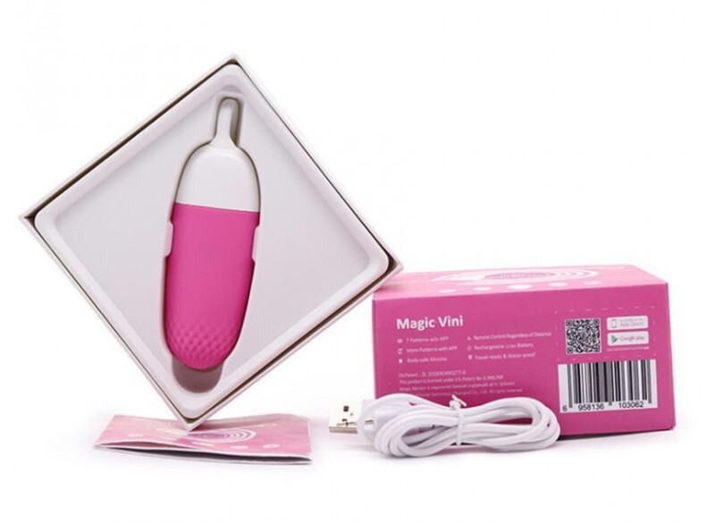 Віброяйце з підключенням до програми Magic Motion рожеве, 23.7 х 3.7 см - Зображення 1