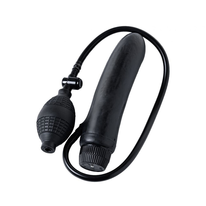 Вібратор надувний Inflate a Vibe the Contour, чорний, 19 см