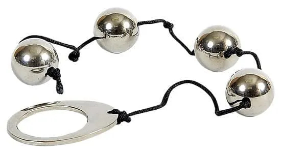 Анальні буси Heavy Metal Anal Beads сріблясті, 35 х 2 см - Зображення 1