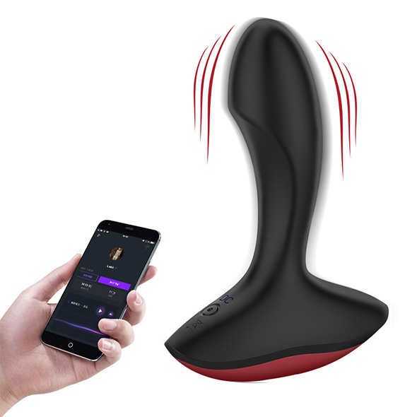 Масажер простати смарт Solstice APP-controlled prostate vibrator, чорний