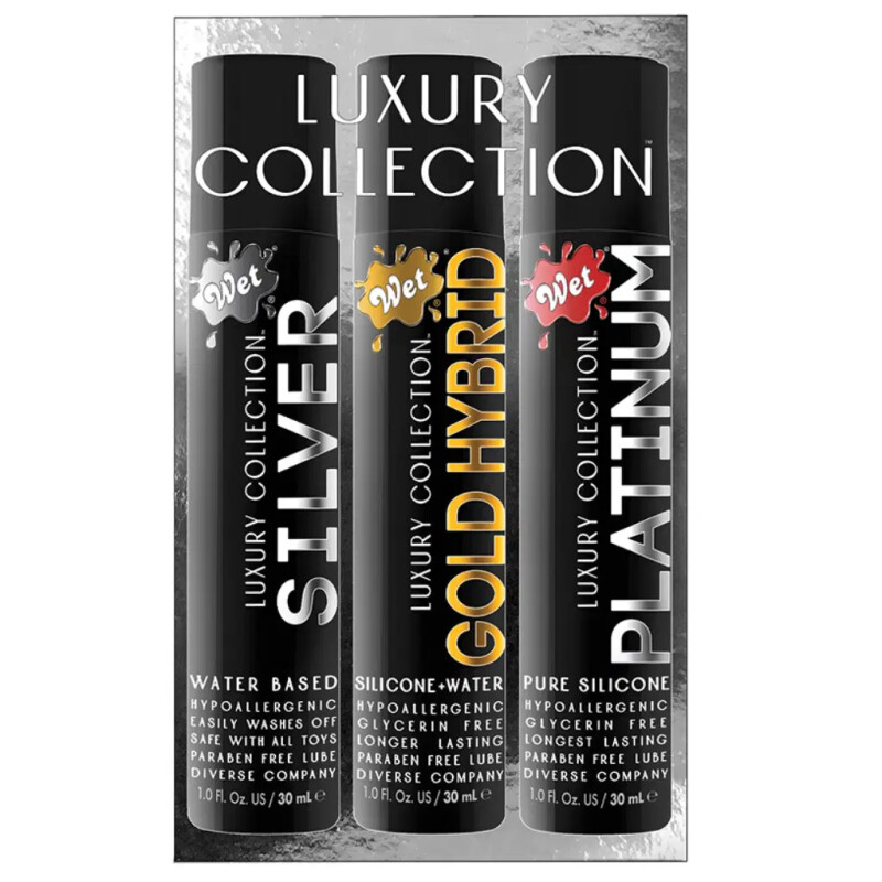 Набір лубрикантів Wet LUXURY 3 PACK, 3 шт - Изображение 1