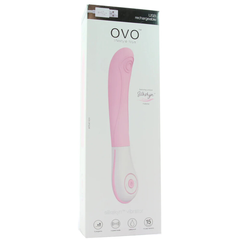 Вібратор для точки G OVO E8, рожевий, 23 х 4 см - Зображення 1
