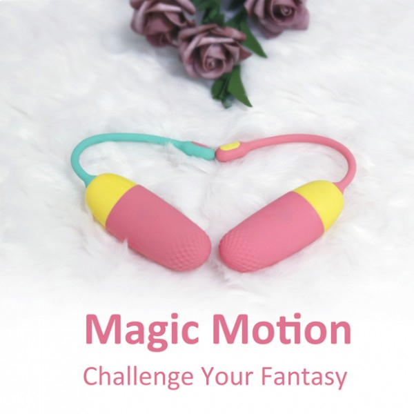 Віброяйце з підключенням до програми Magic Motion коралове, 23.7 х 3.7 см - Зображення 7