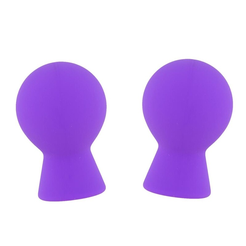 Помпи для сосків Dream Toys силіконові, фіолетові, 6.3 х 4.1 см