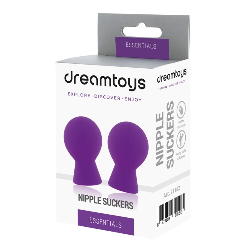 Помпи для сосків Dream Toys силіконові, фіолетові, 6.3 х 4.1 см - Зображення 1