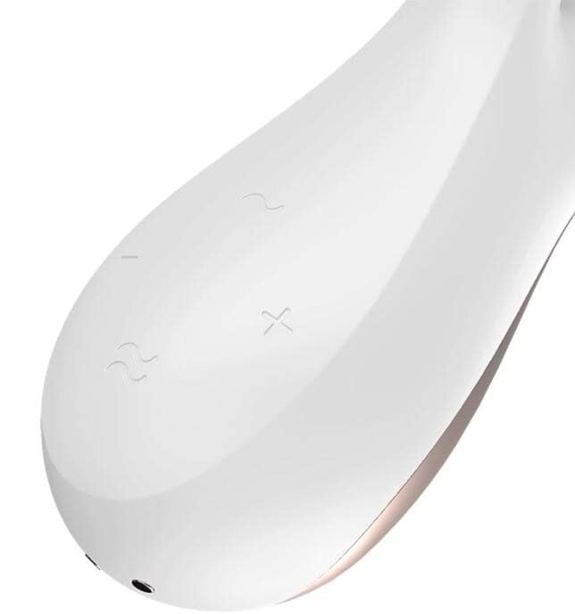 Вібратор-кролик Satisfyer Mono Flex з додатком, білий, 20.4 х 4 см - Изображение 4