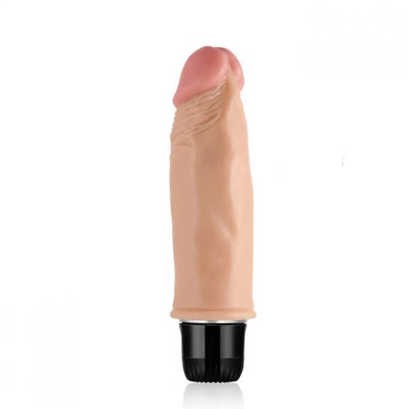 Вібратор реалістичний Lovetoy, бежевий, 13 х 4 см