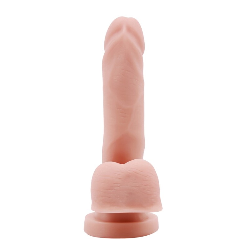 Фалоімітатор реалістичний Dreamtoys Mr Dixx 5.7 на присосці, бежевий, 14 х 2.8 см - Изображение 3